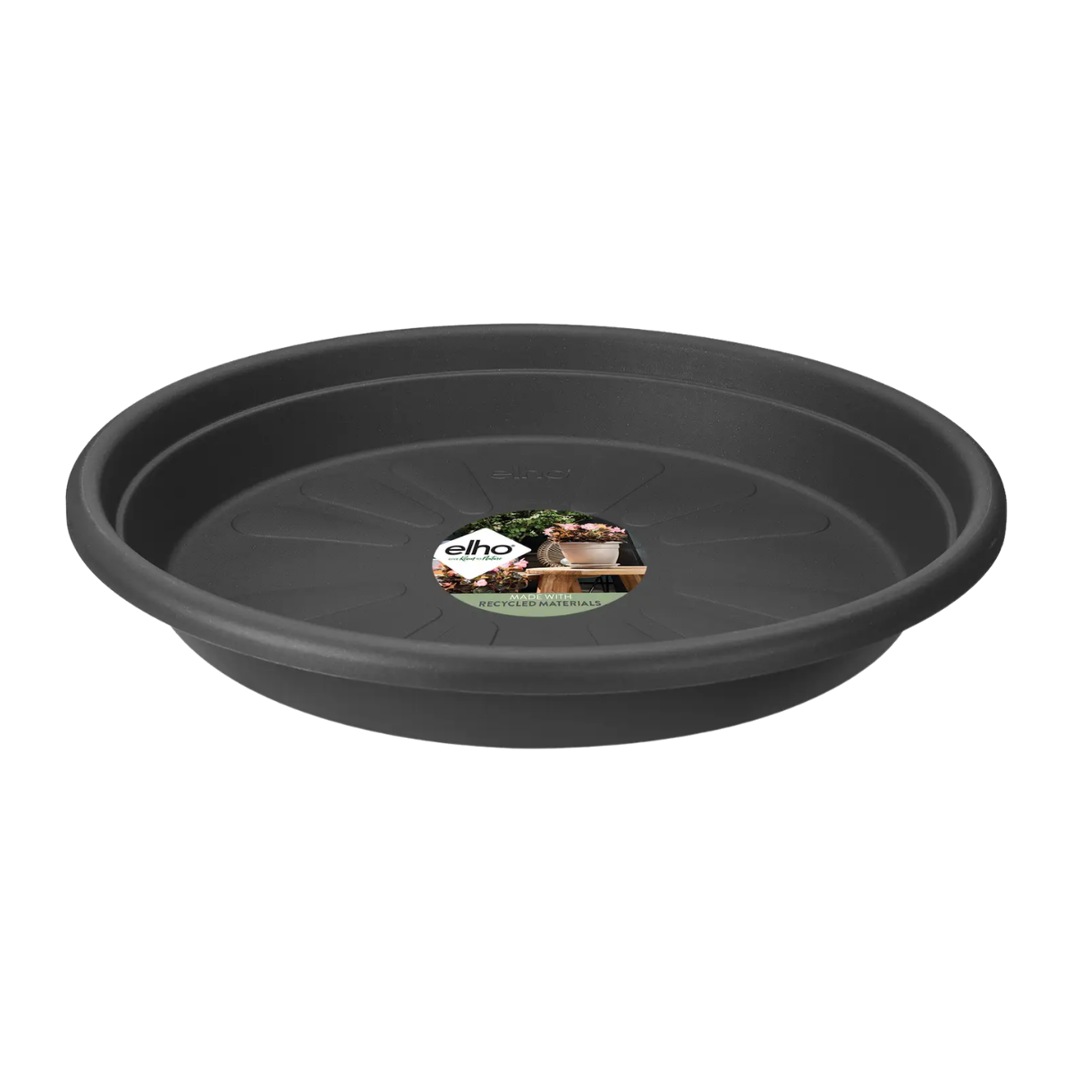 Elho Plantenschotel Universele Rond Antraciet 21 x 3 cm