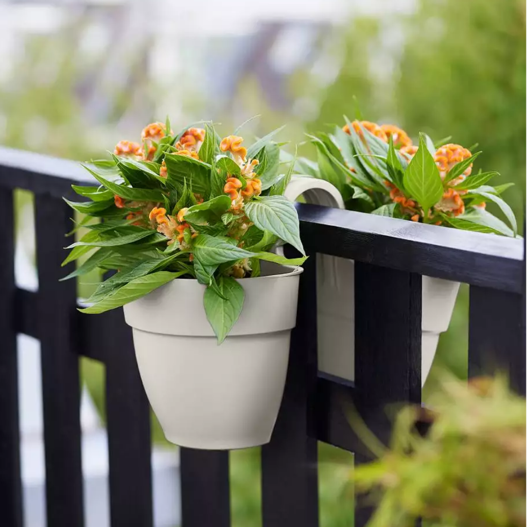 Elho Vibia Campana Flower Twin Zijdewit