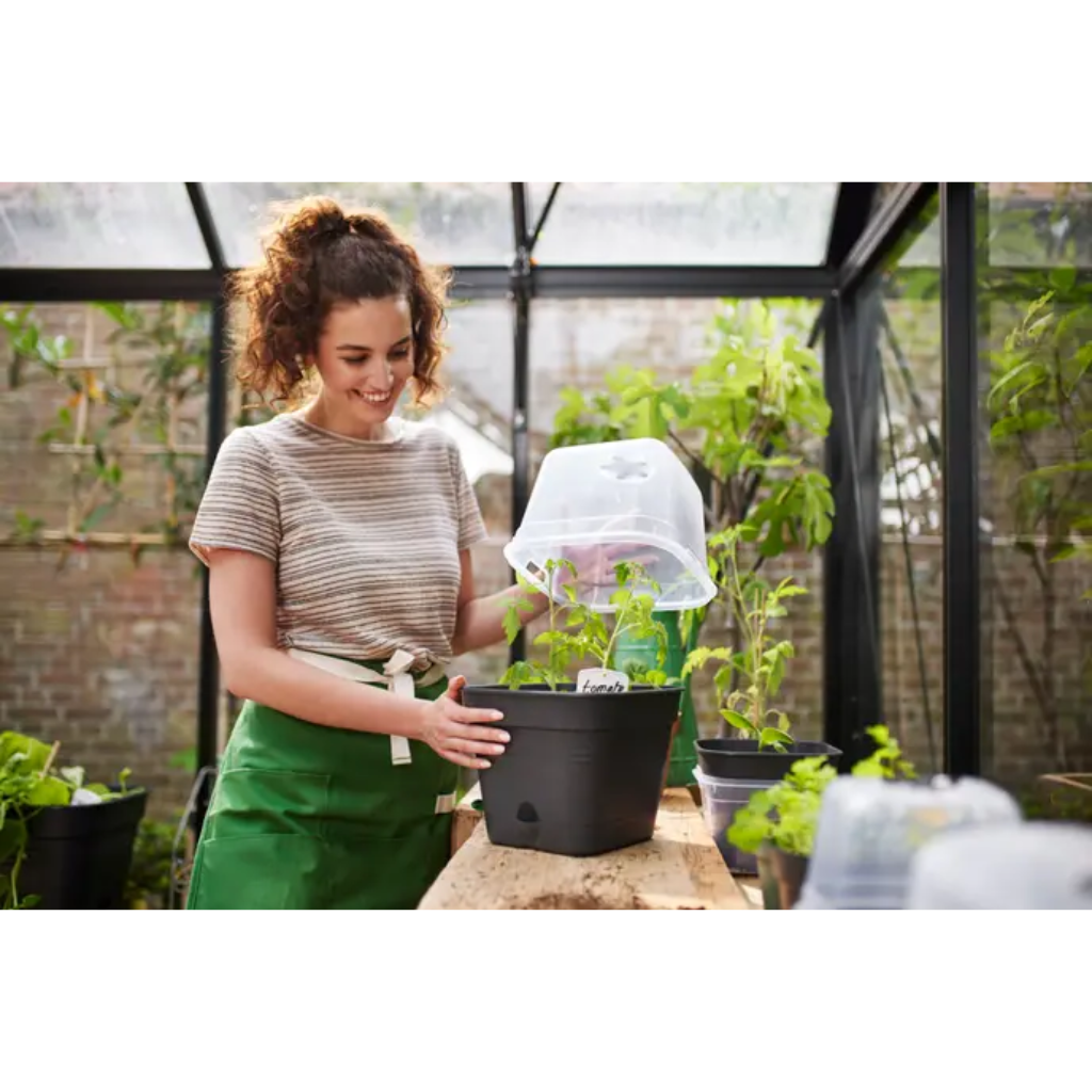 Elho Green Basics kweekpot Allin1 zwart 35 cm