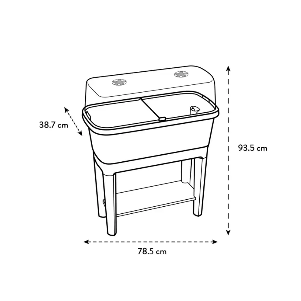 Elho Noa Kweektafel Living Black