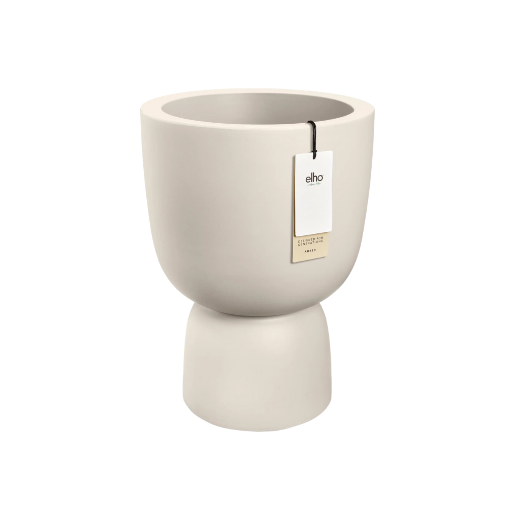 Elho Amber Coupe Round 41 Linnen wit - ø 41 x H 58 cm - 100% gerecycled