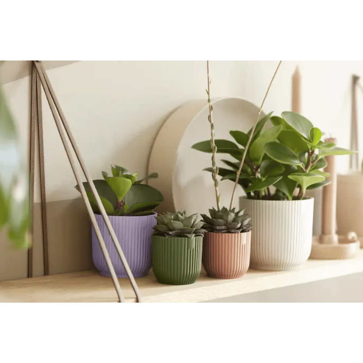 Elho Bloempot Vibes Fold Rond Wit 7 x 7 cm