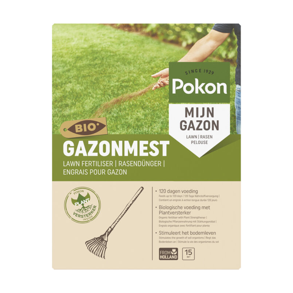 Pokon Bio Gazonmest 1kg voor 15m2