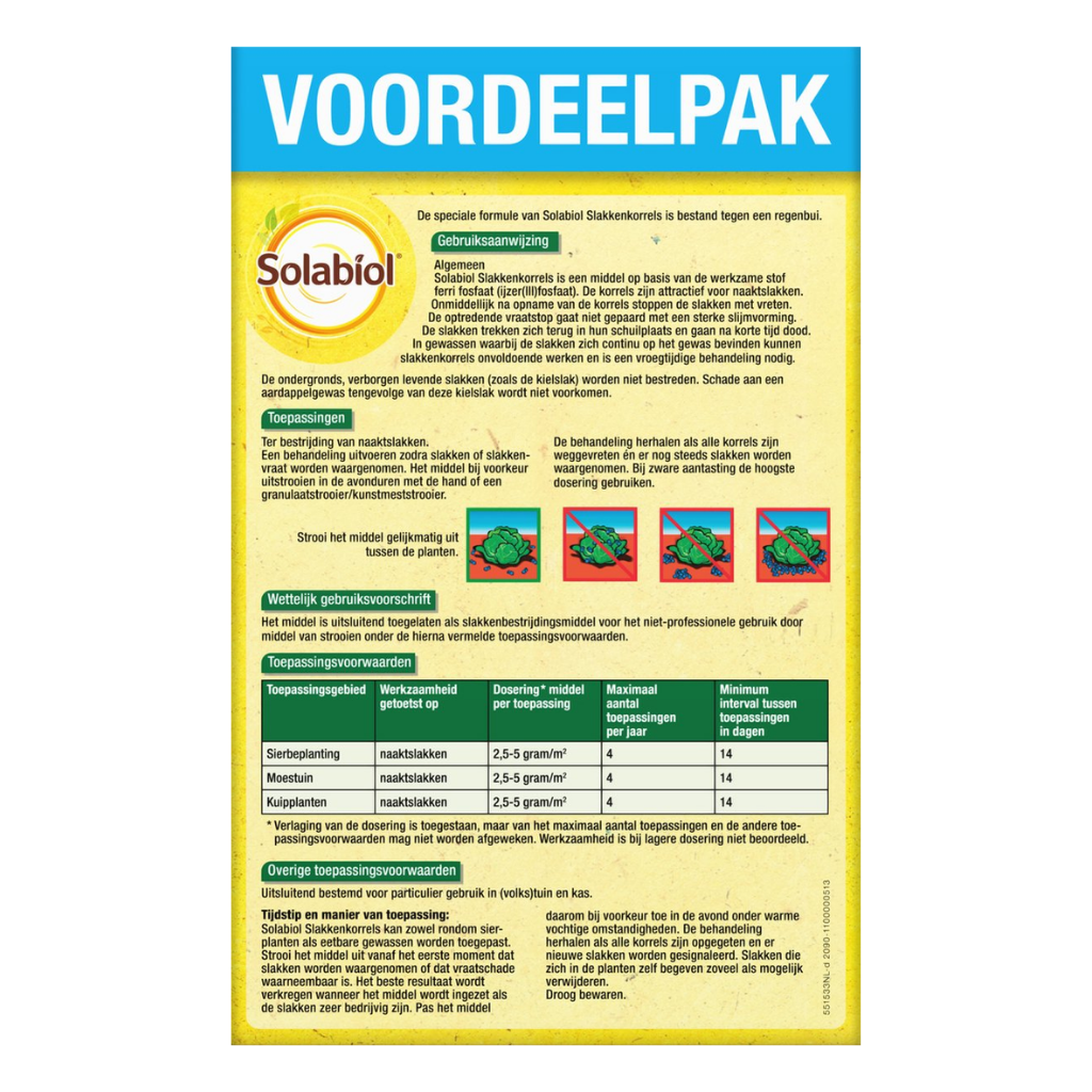 Solabiol Slakkenkorrels 1000 gr