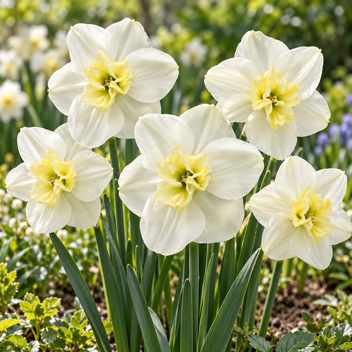 JUB Holland Bloembollen Narcis (Narcissus 'Papillon Blanc') Biologisch 5 stuks