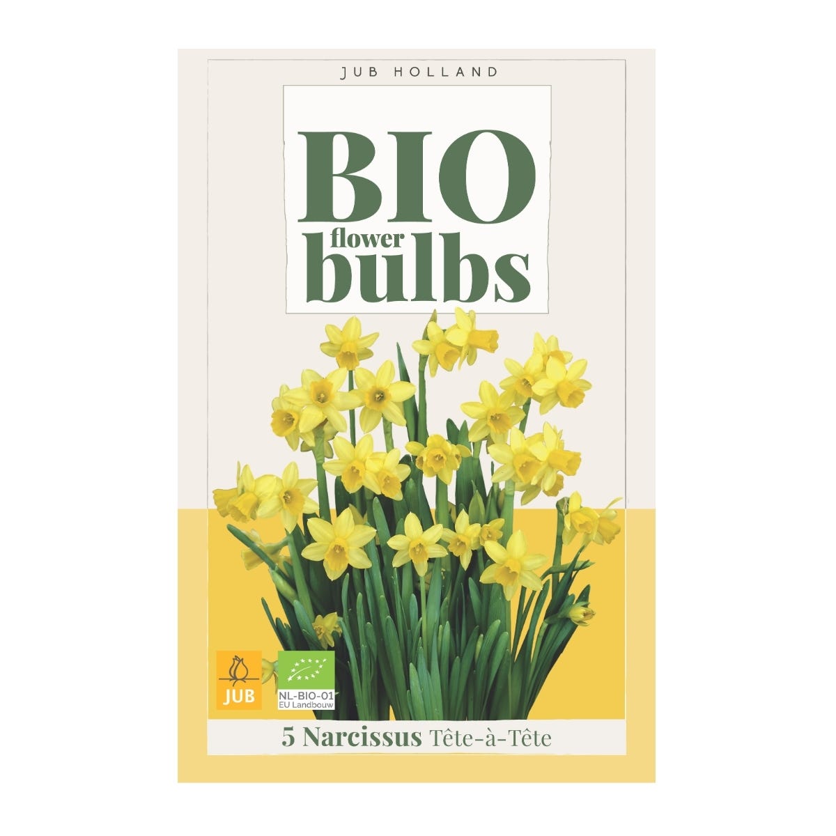 JUB Holland Bloembollen Narcis (Narcissus 'Tête-à-Tête') Biologisch 5 stuks