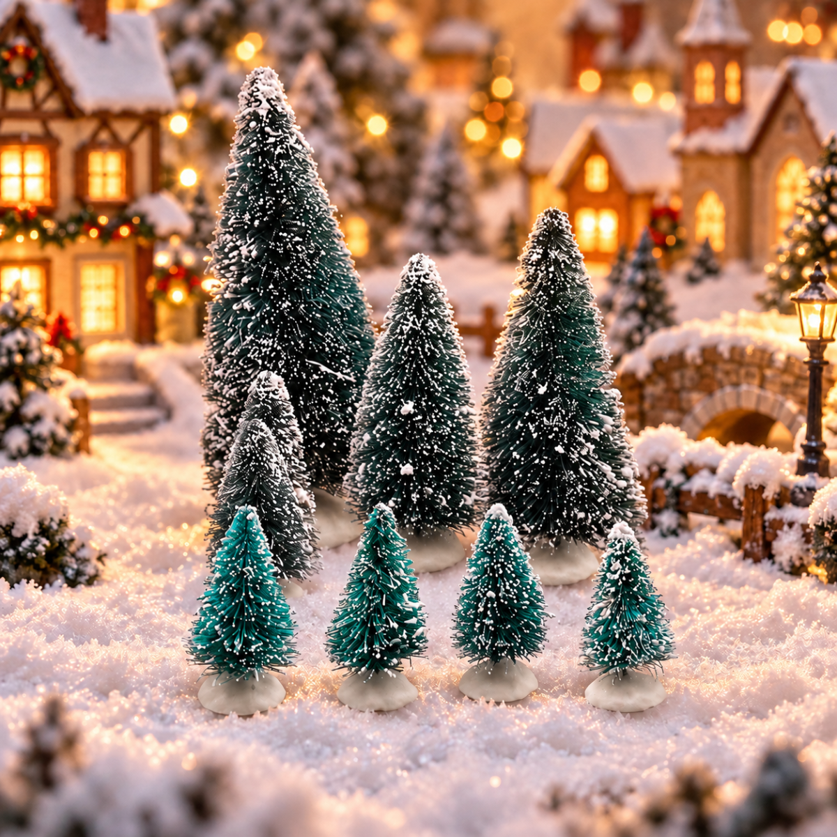 De Bosrand Mini Kerstboompjes 8 Stuks