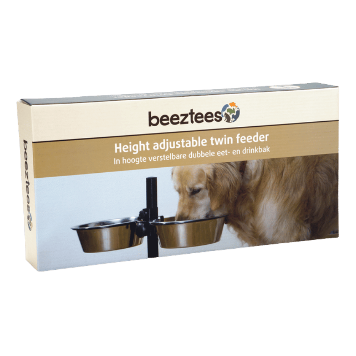 Beeztees Voerstandaard Dinerset Hond Zwart 54 x 25 x 52 cm