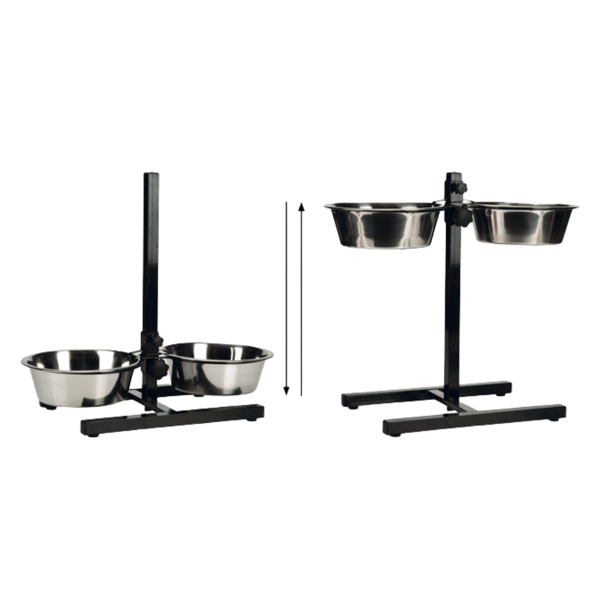 Beeztees Voerstandaard Dinerset Hond Zwart 54 x 25 x 52 cm