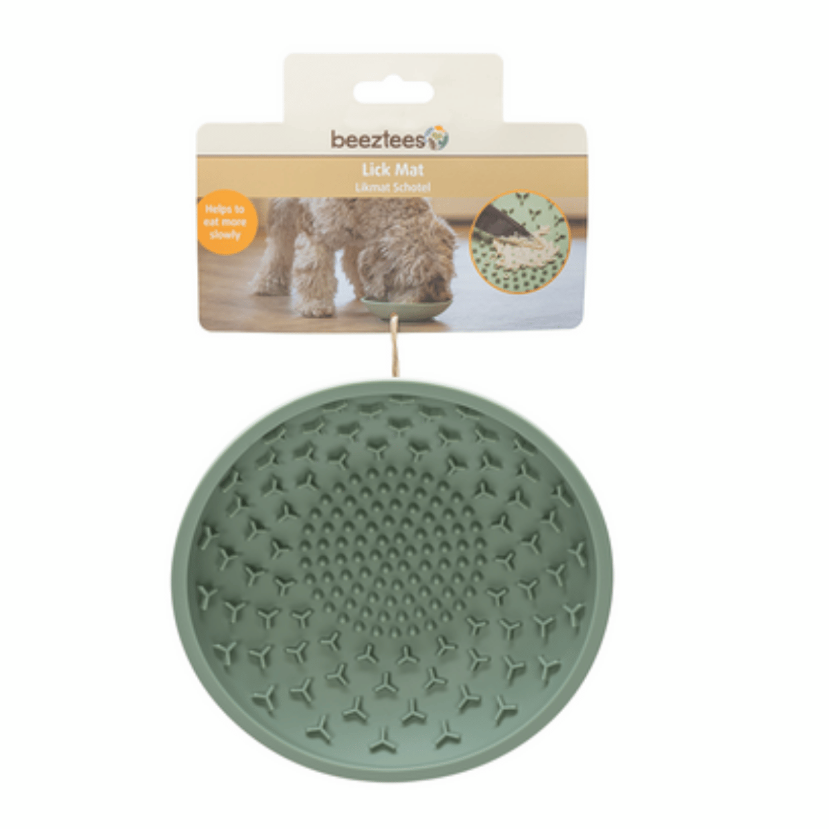Beeztees Likmat Hond Likmat Schotel Groen 19 x 19 x 4.5 cm