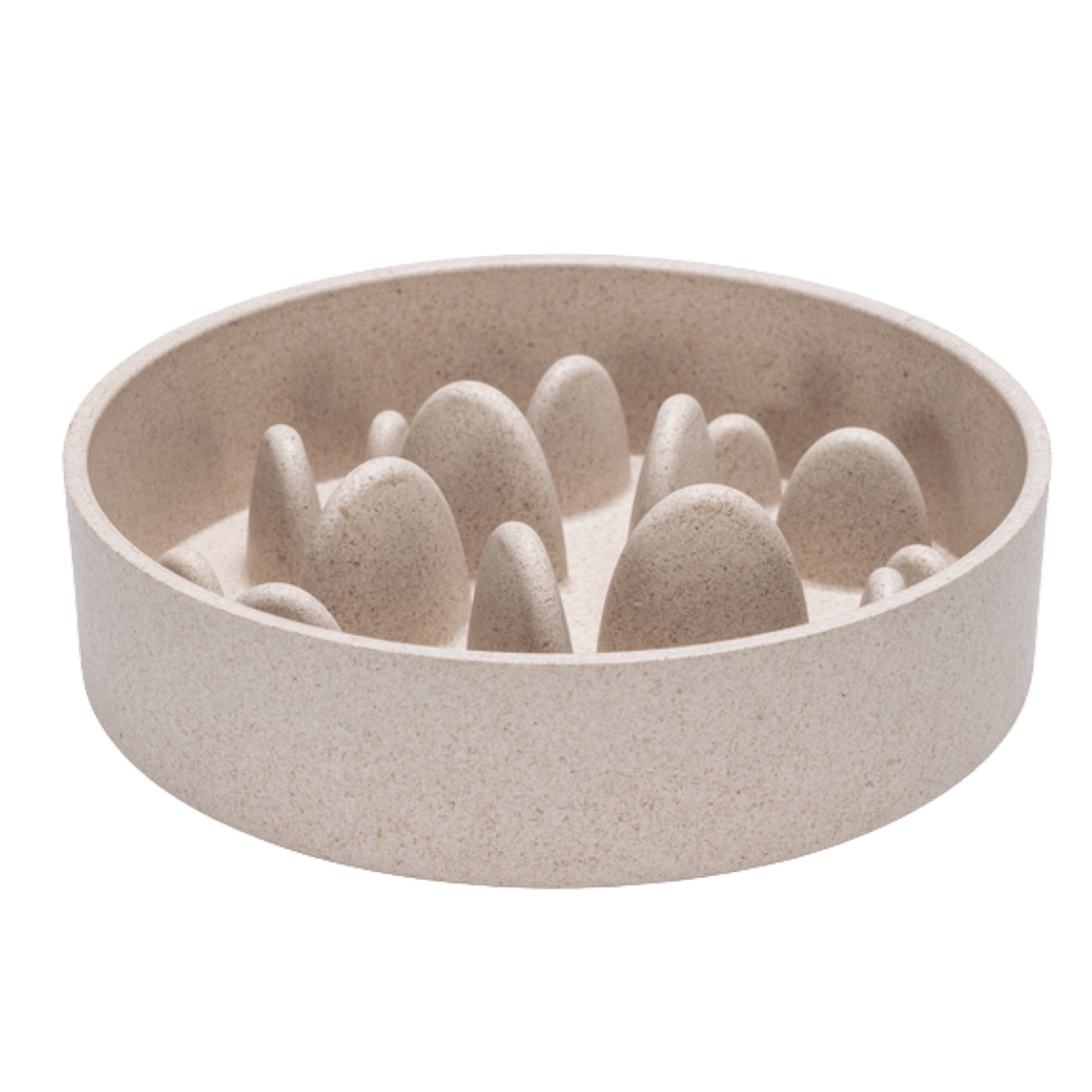 Designed by Lotte Hondenvoerbak Anti Schrok Pom Beige 800 ml 17 x 17 x 4.5 cm