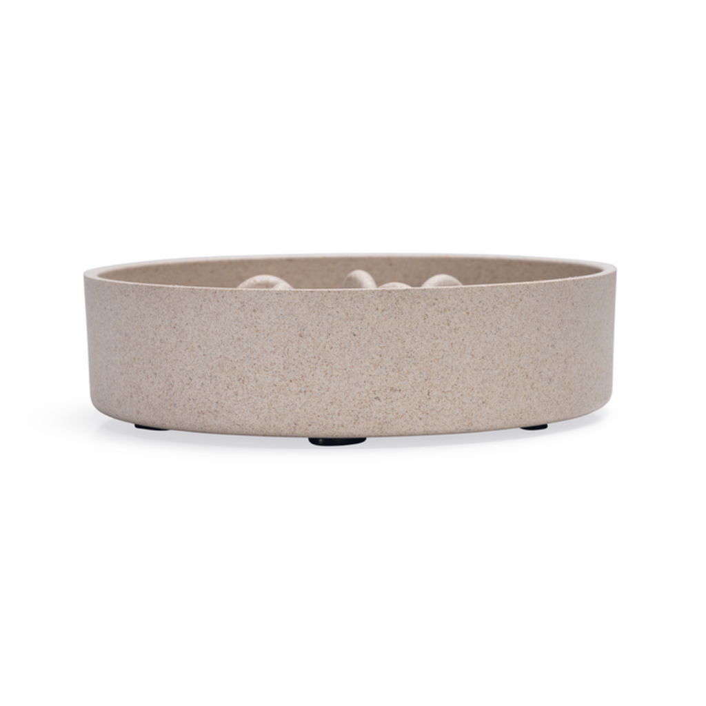 Designed by Lotte Hondenvoerbak Anti Schrok Pom Beige 800 ml 17 x 17 x 4.5 cm