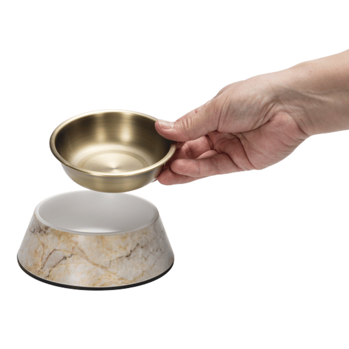 Designed by Lotte Hondenvoerbak Meis Beige 160 ml 14 x 14 x 4.5 cm