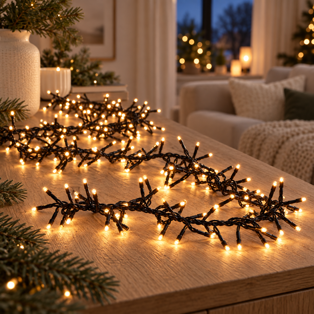 Anna's Collection Clusterverlichting Klassiek Warm 1152 Lampjes 6.9 m