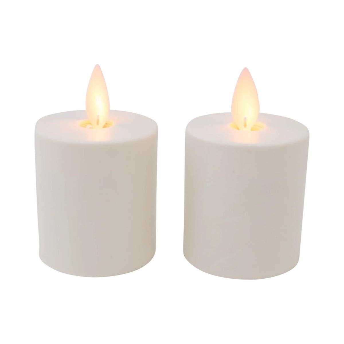 Stompkaars Ivoor (2 stuks) 4.5 x 8 cm met timer