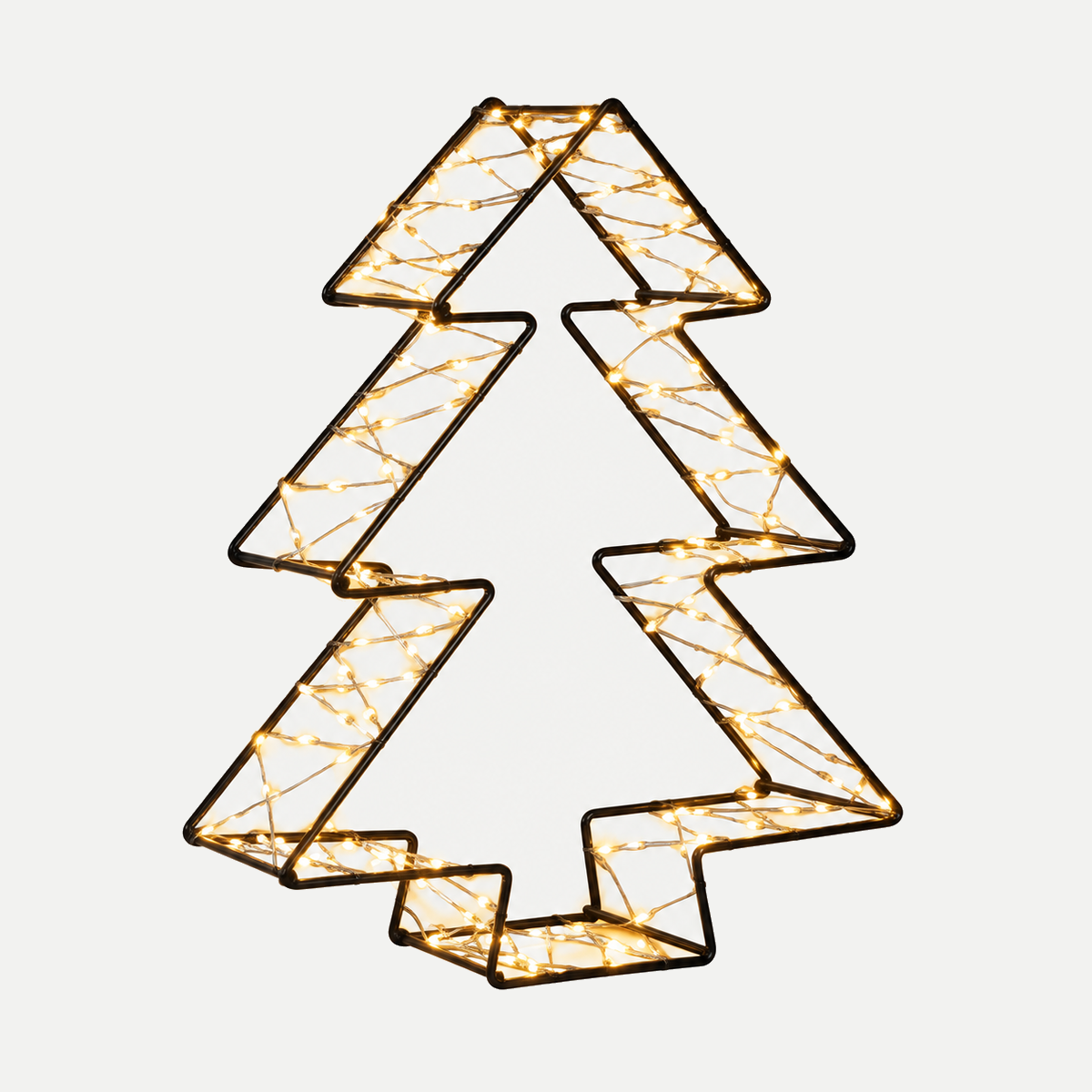 Anna's Collection Verlicht Kerstfiguur Decoratieboom 3D Klassiek Warm 26 x 26 x 6 cm