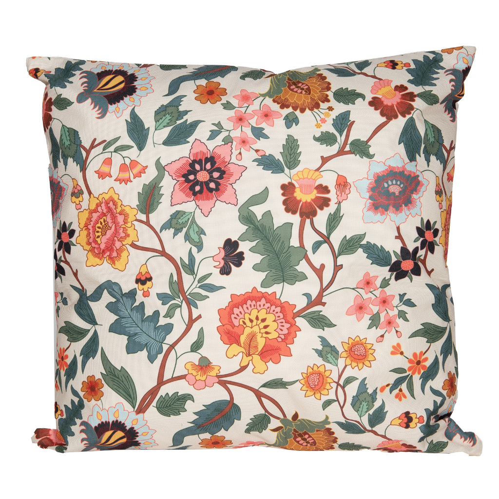 Anna's Collection Sierkussen Buiten Vintage Bloemen Kleur 45 x 45 cm