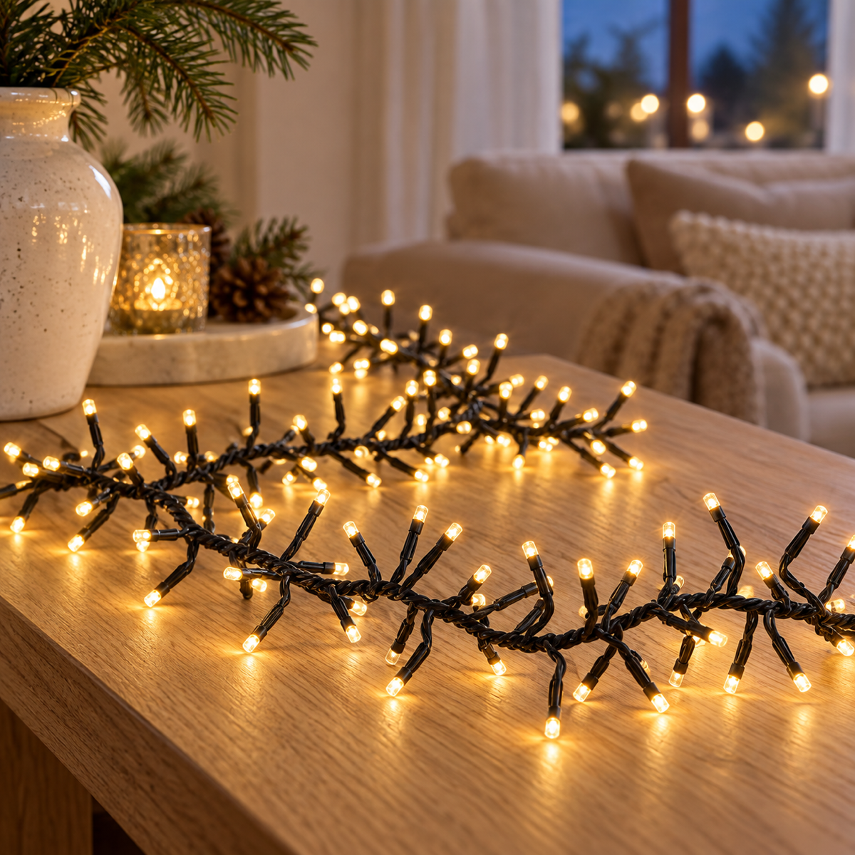 Anna's Collection Clusterverlichting Licht Goud 1152 Lampjes 6.9 m