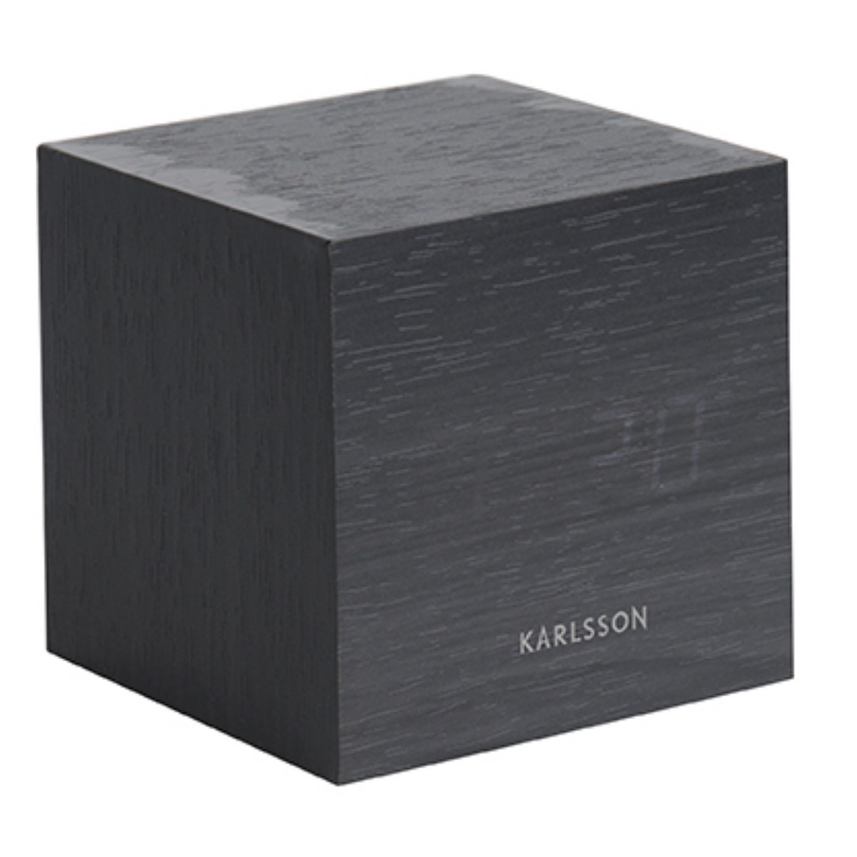 Karlsson Wekker Mini Cube LED Zwart 8 x 8 x 8 cm