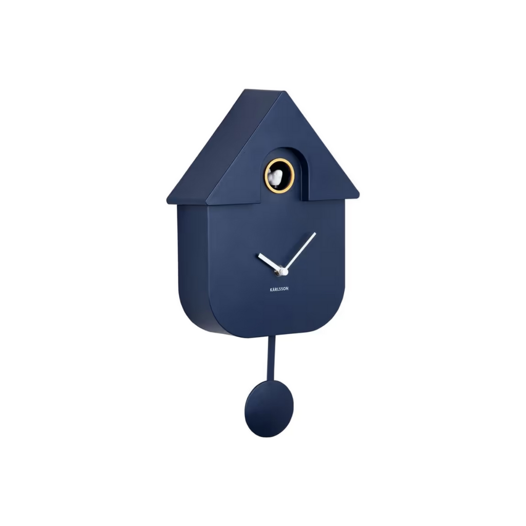 Karlsson Wandklok Modern Koekoeksklok Donkerblauw 8.5 x 21.5 x 41 cm