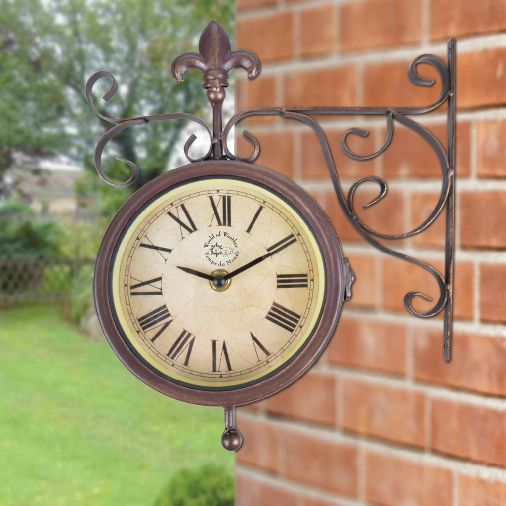Esschert Design Stationsklok inclusief thermometer
