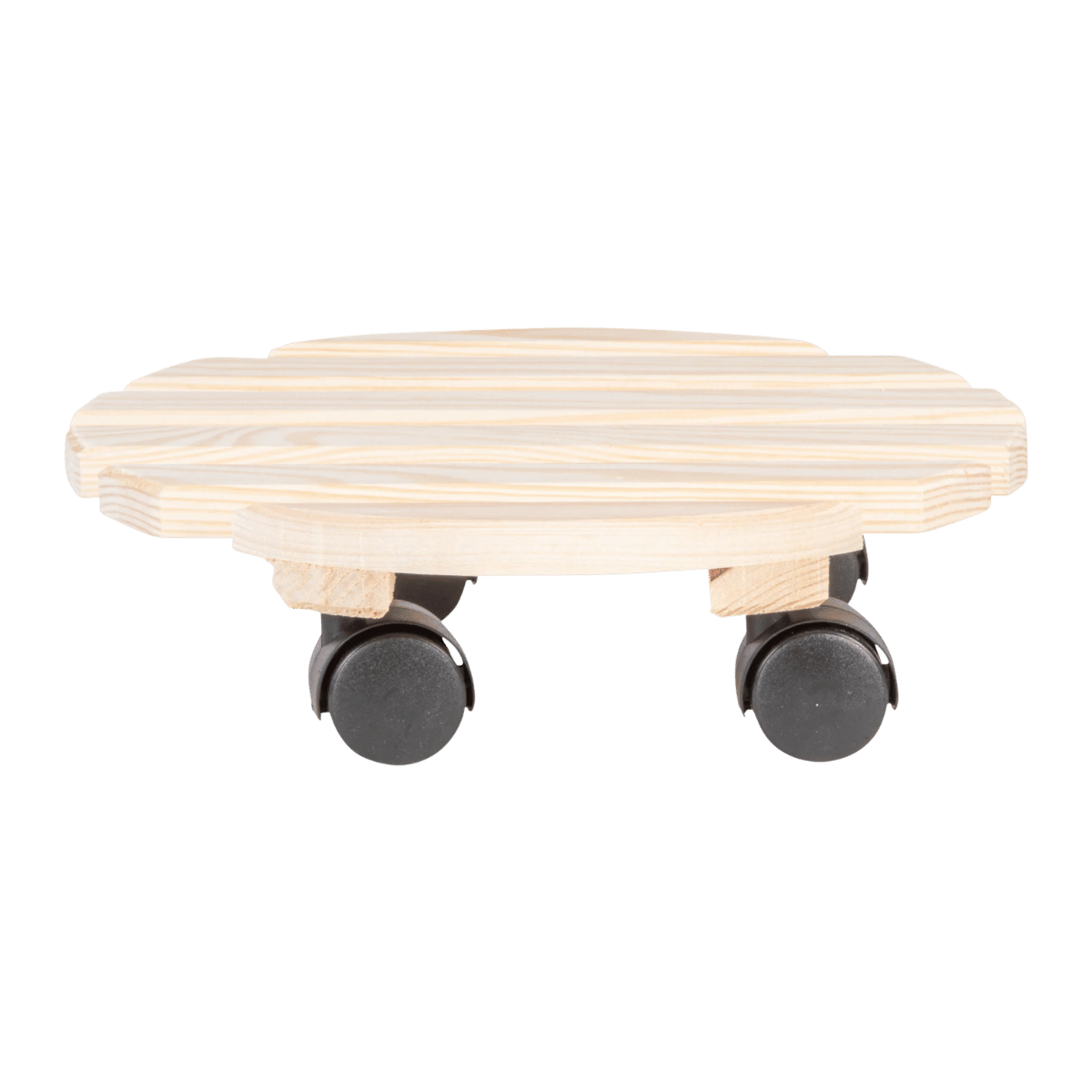 Esschert Design Plantentrolley Rond Naturel 28,7 cm