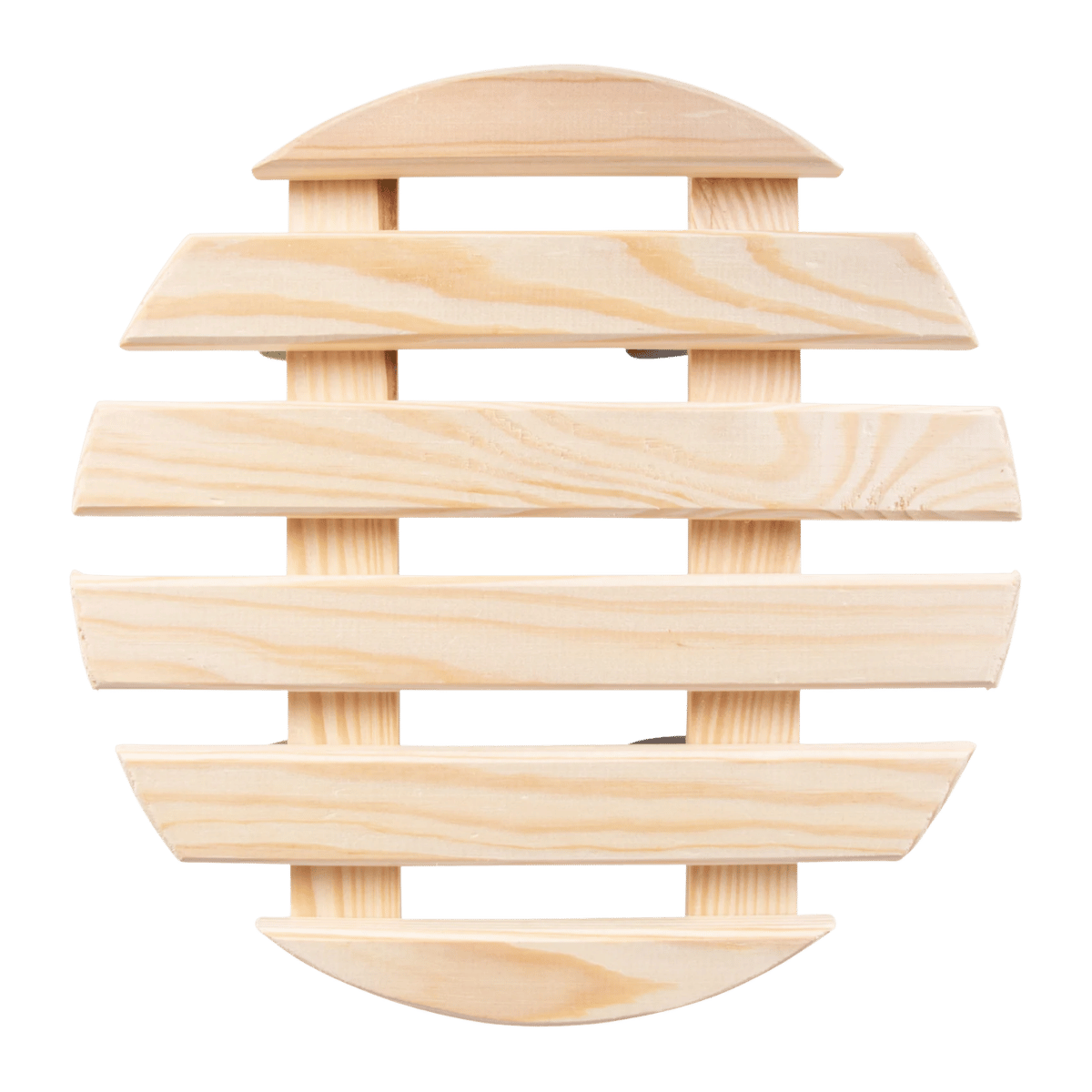 Esschert Design Plantentrolley Rond Naturel 28,7 cm