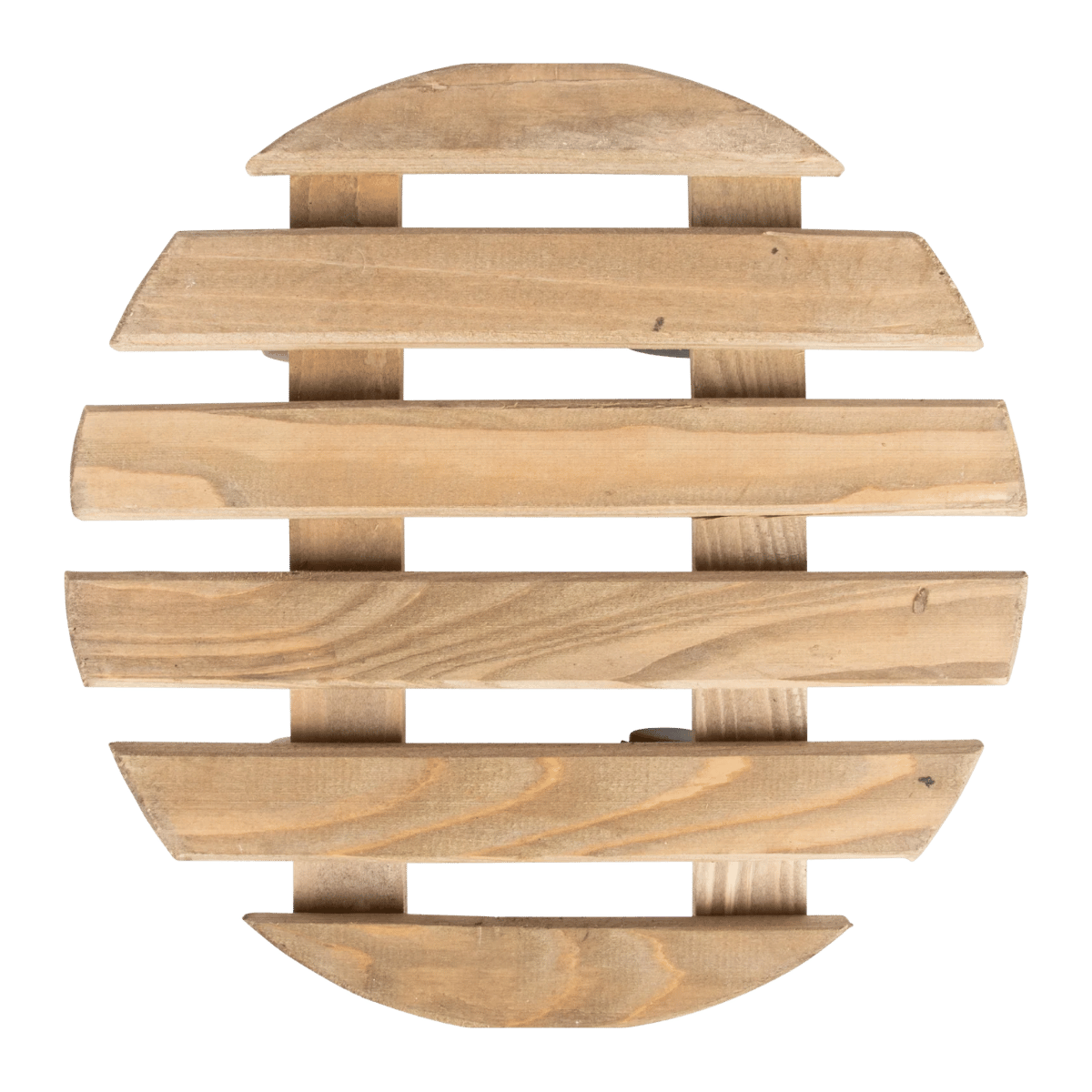 Esschert Design Plantentrolley Rond Bruin 28,7 cm