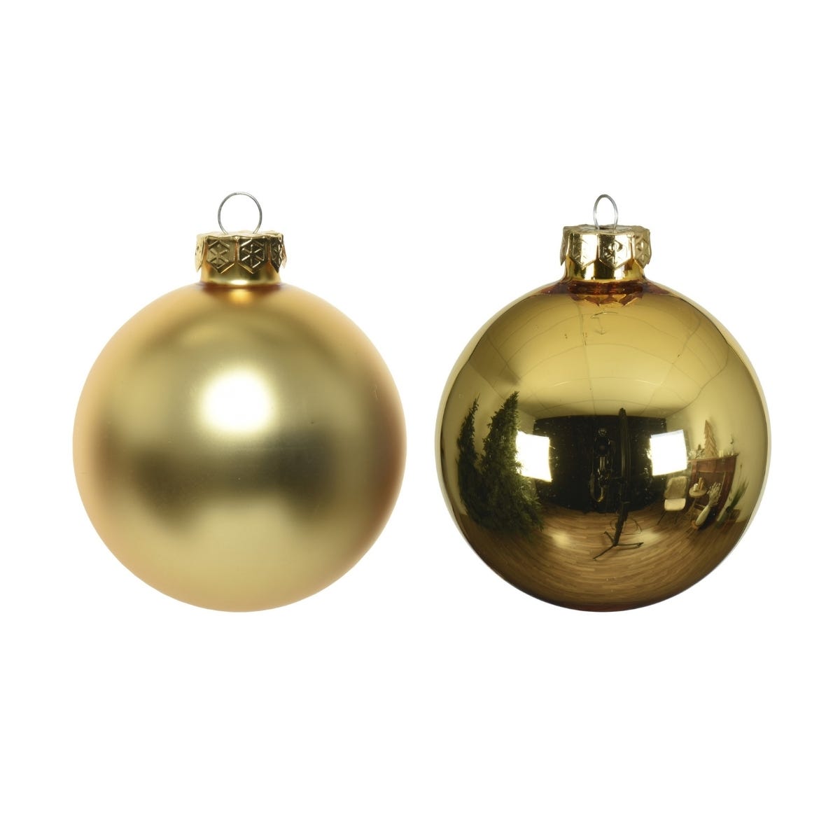 Decoris Kerstballen Glas Goud Ø 7 cm 8 Stuks