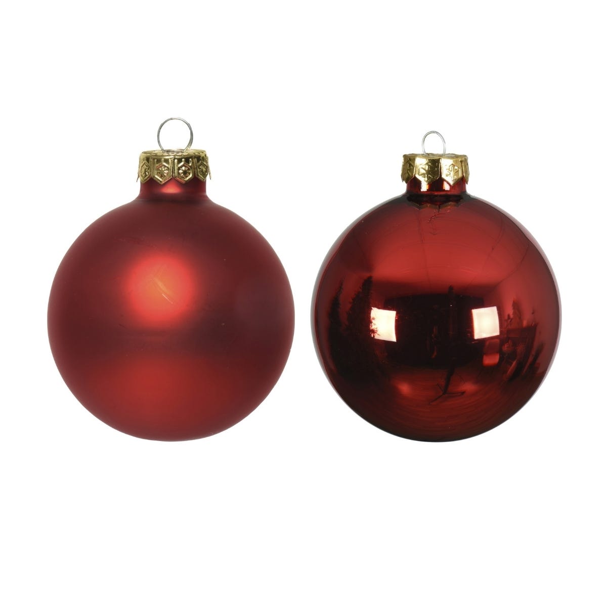 Decoris Kerstballen Glas Rood Ø 6 cm 20 Stuks