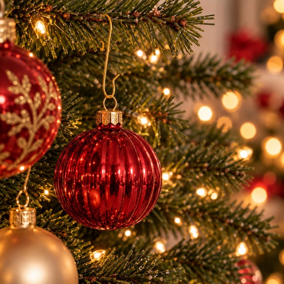 Decoris Kerstbalhaakjes Goud 100 stuks
