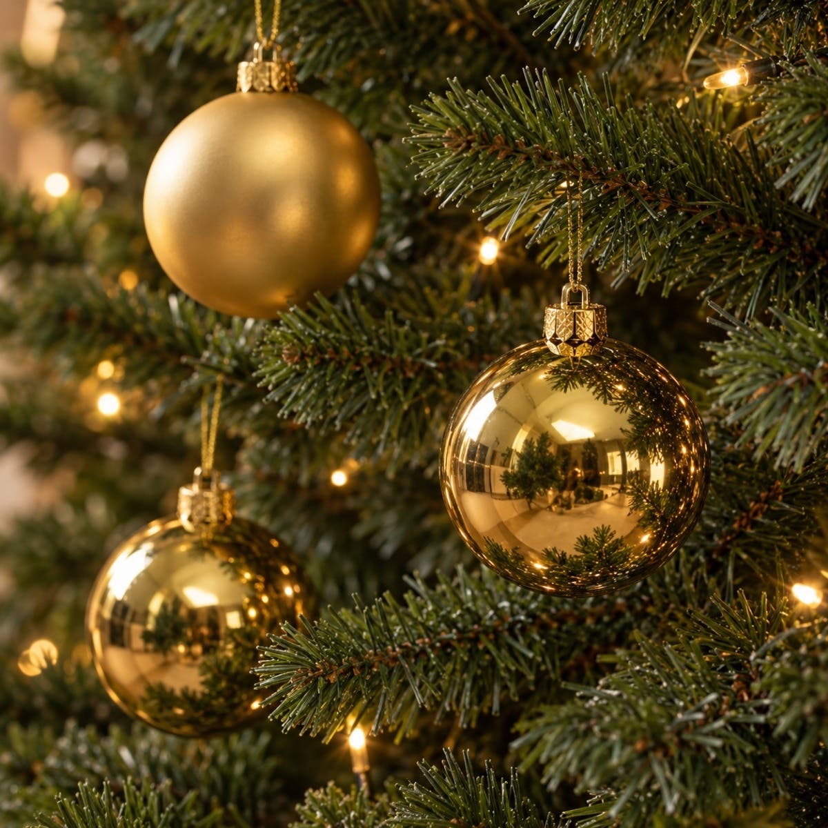 Decoris Kerstbal Glas Mix Goud 16 stuks 8 cm