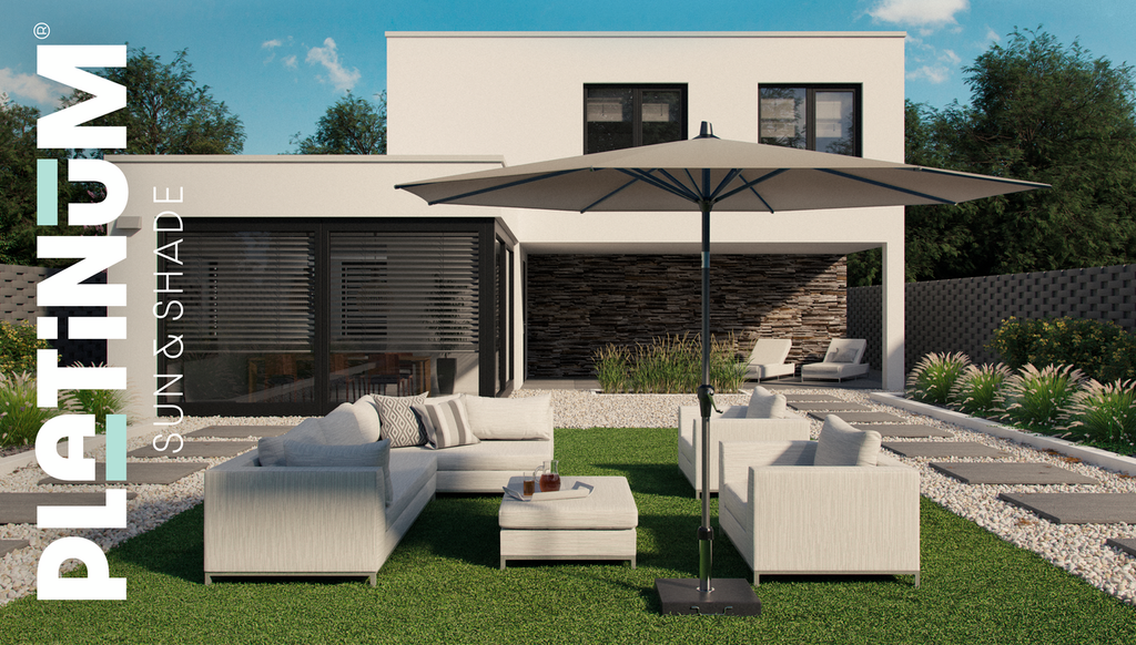 Platinum Parasolvoet Rome Zwart 45 x 45 x 37 cm