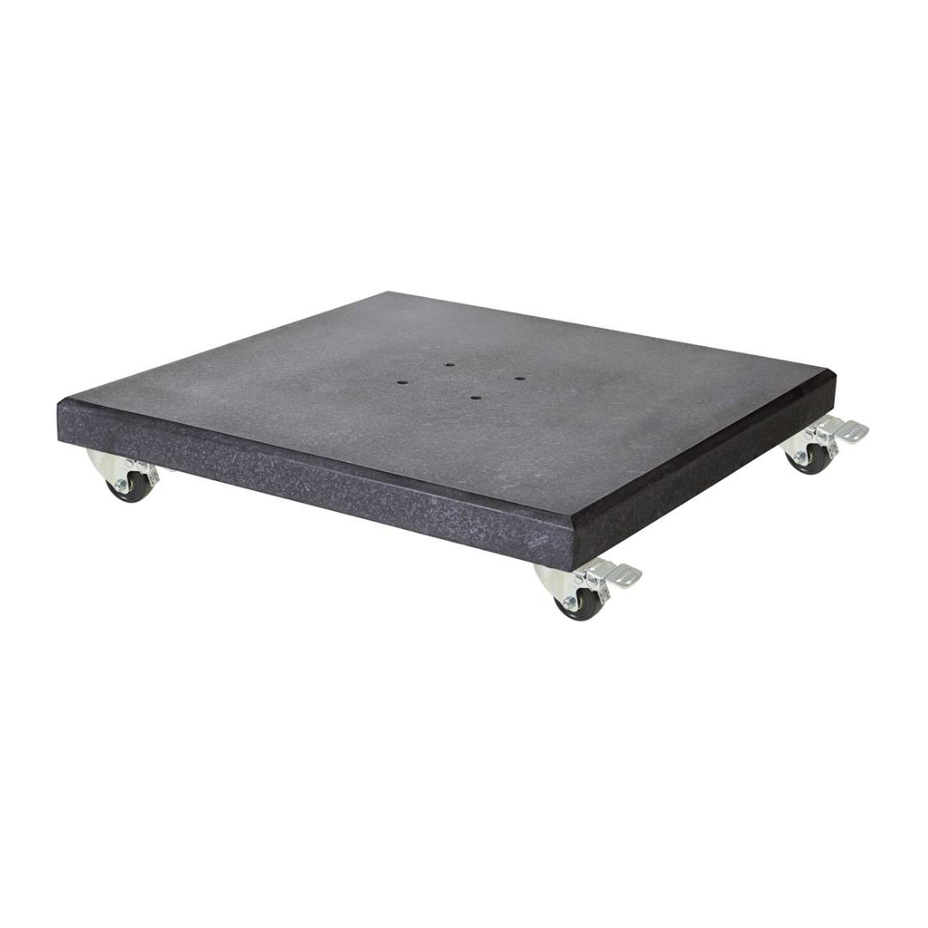 Platinum Parasolvoet Modena met Zwenkwielen Zwart 90kg
