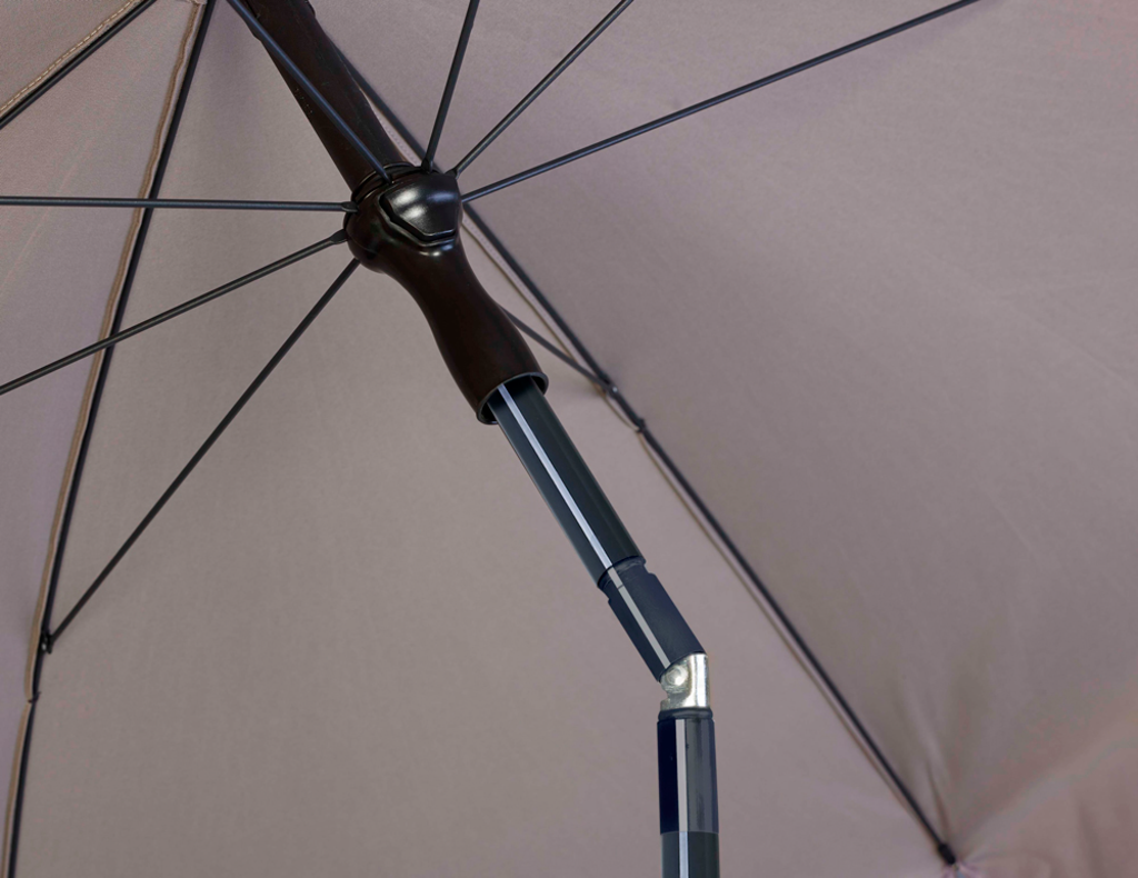 Platinum Stokparasol Aruba Black Rechthoek 200 x 130 cm