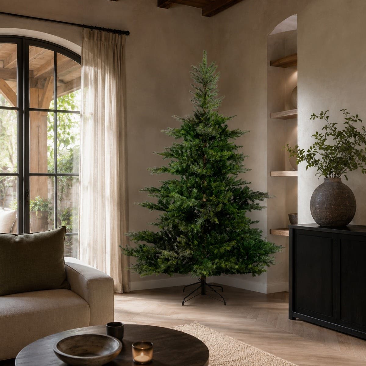 Everlands Kunstkerstboom Grandis Fir Groen 210 x 150 cm