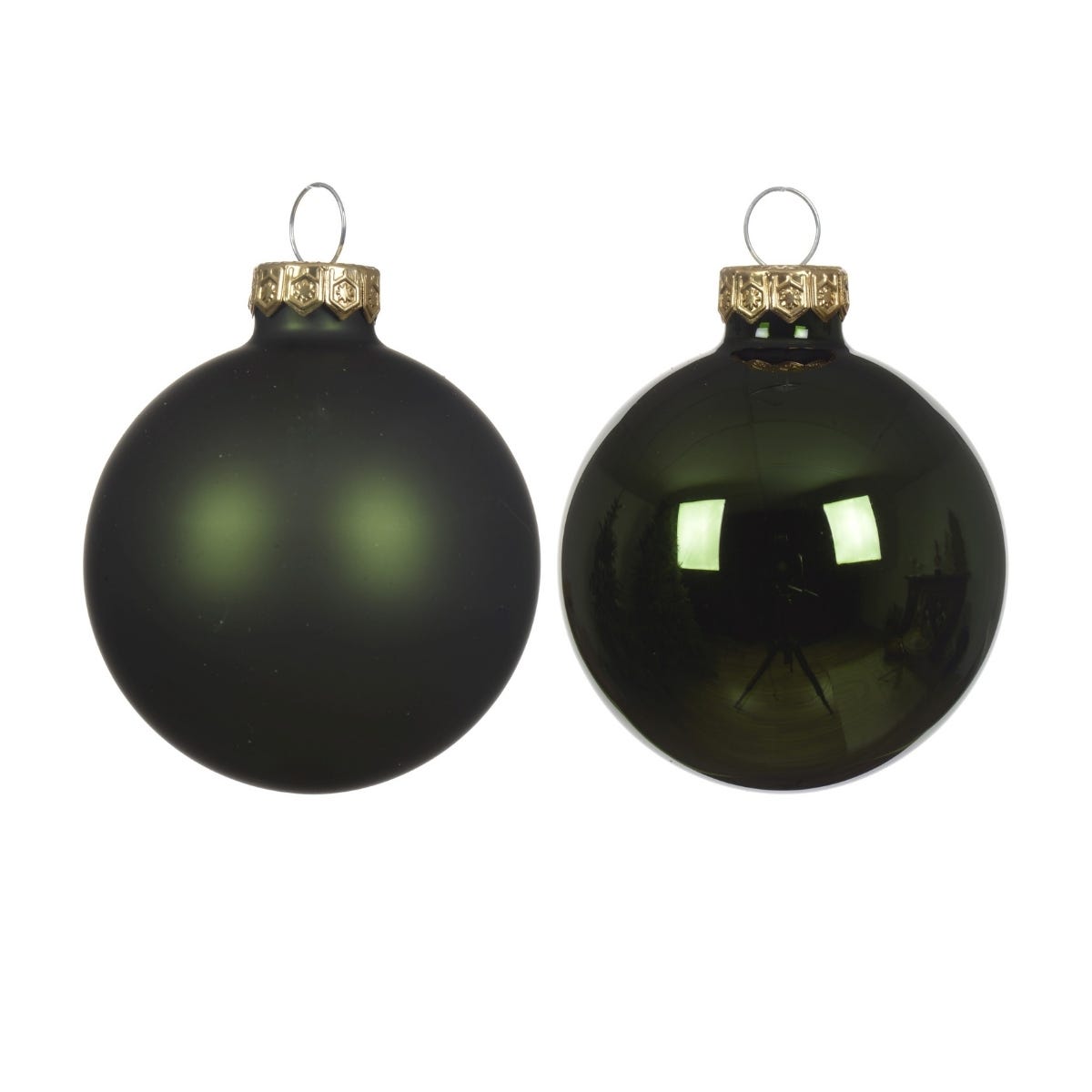 Decoris Kerstballen Glas Groen Ø 6 cm 10 Stuks