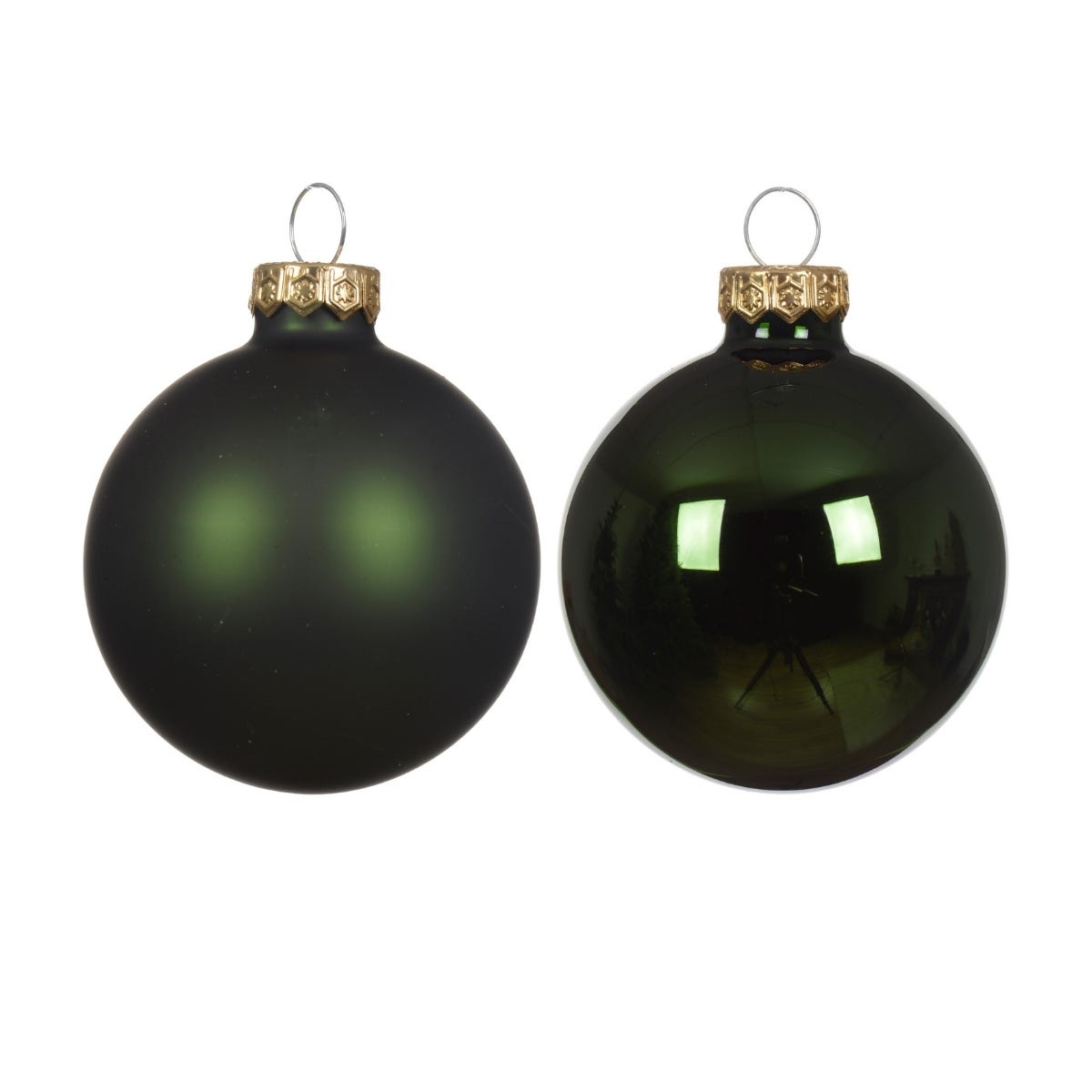 Decoris Kerstballen Glas Groen Ø 7 cm 8 Stuks
