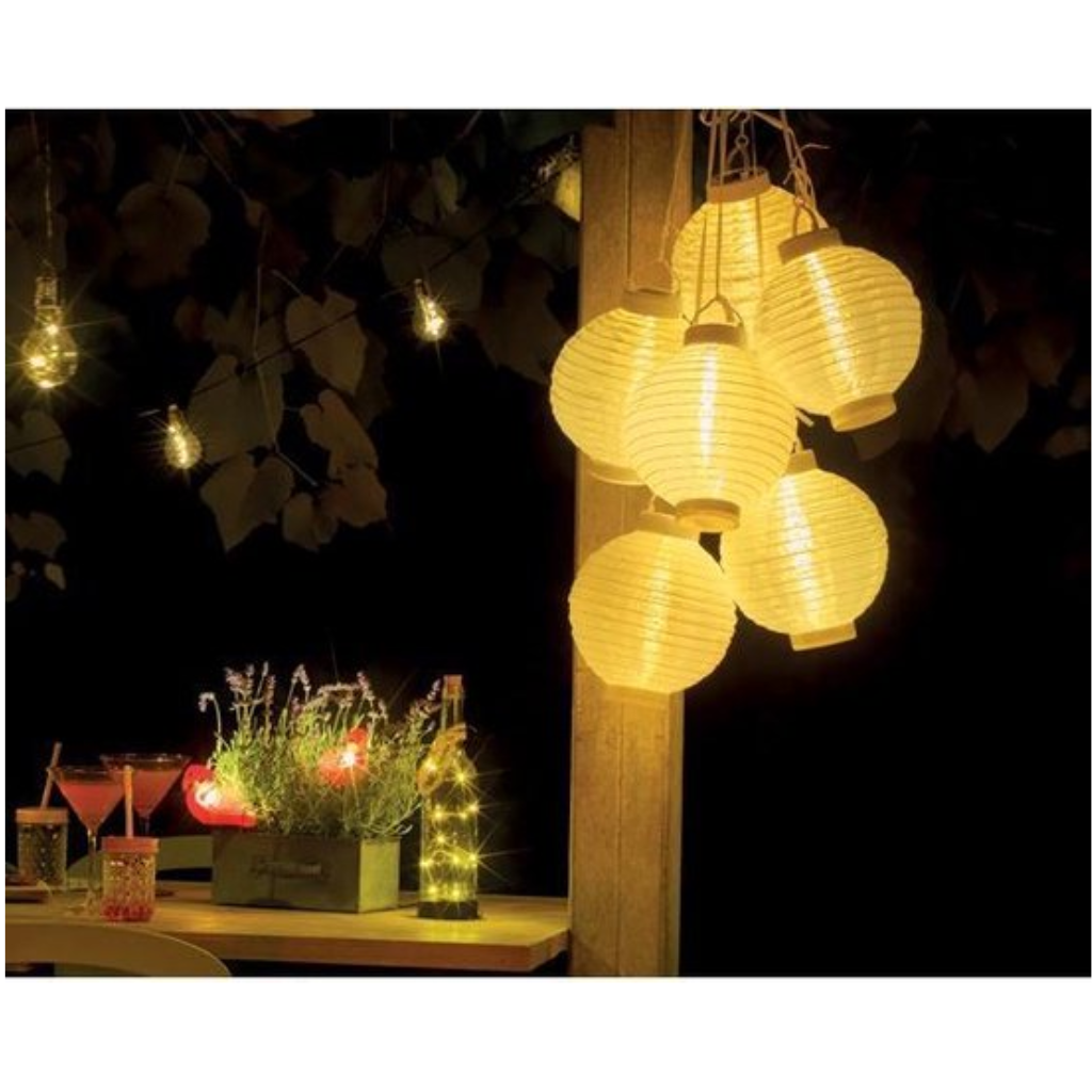 Lumineo LED Solar Lantaarn Wit
