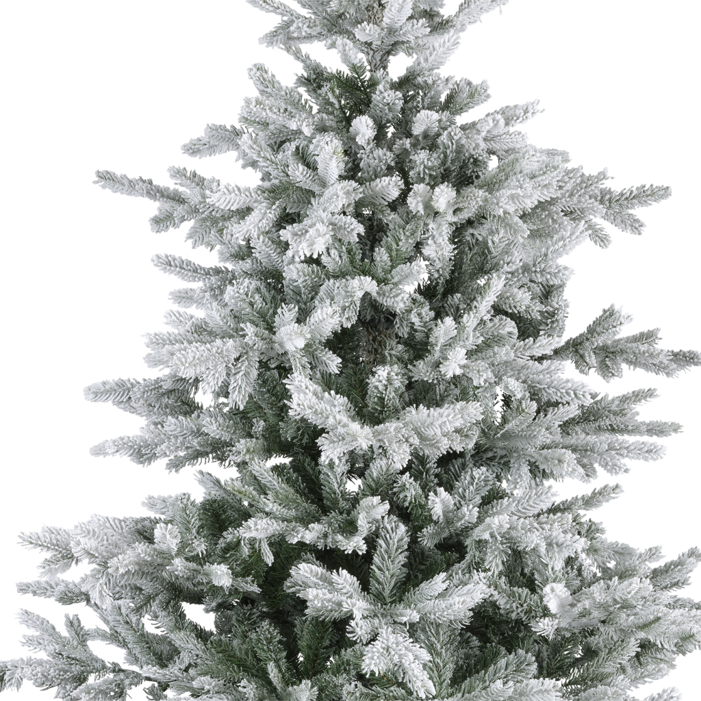 Everlands Kunstkerstboom Grandis Fir Groen Sneeuw 180 x 132 cm