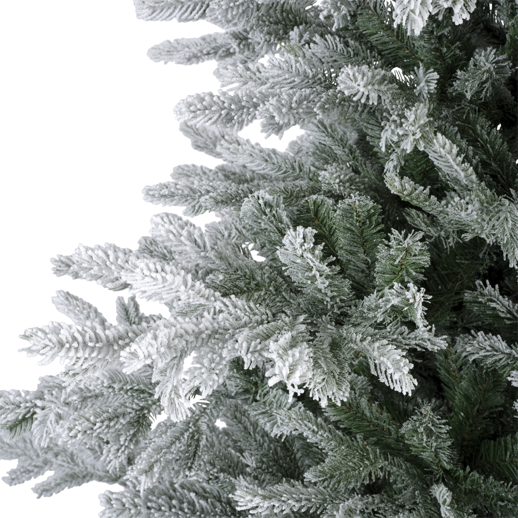 Everlands Kunstkerstboom Grandis Fir Groen Sneeuw 180 x 132 cm
