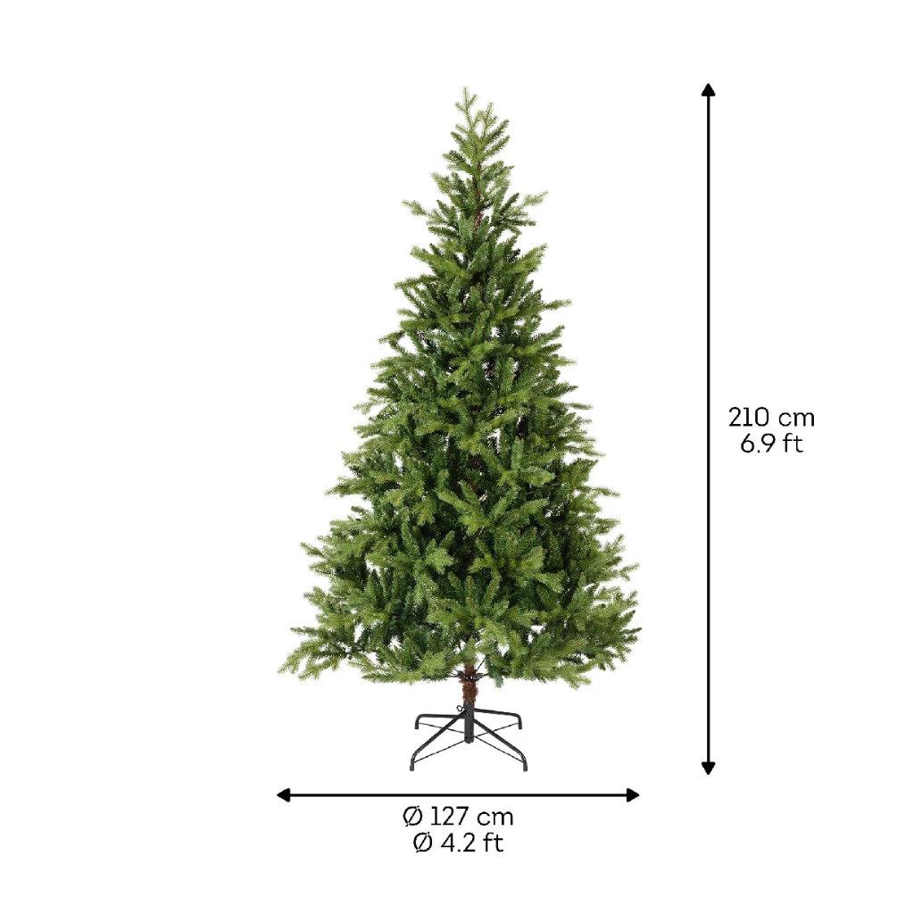 Everlands Kunstkerstboom Allison Groen 210 x 127 cm