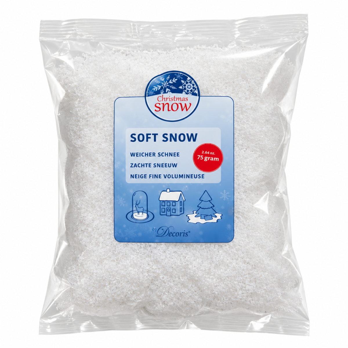 Decoris Kerstsneeuw wit 75 gram