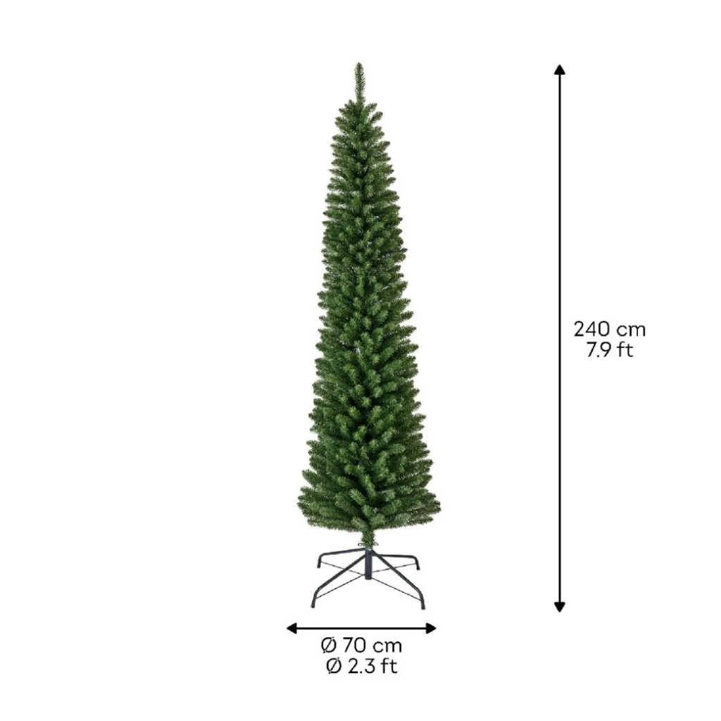 Everlands Kunstkerstboom Pencil Pine 240 x 70 cm