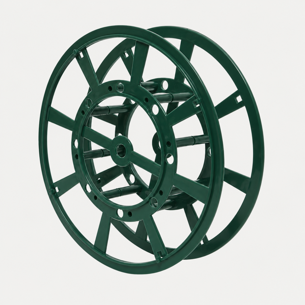 Decoris haspel voor kerstverlichting groen 20cm