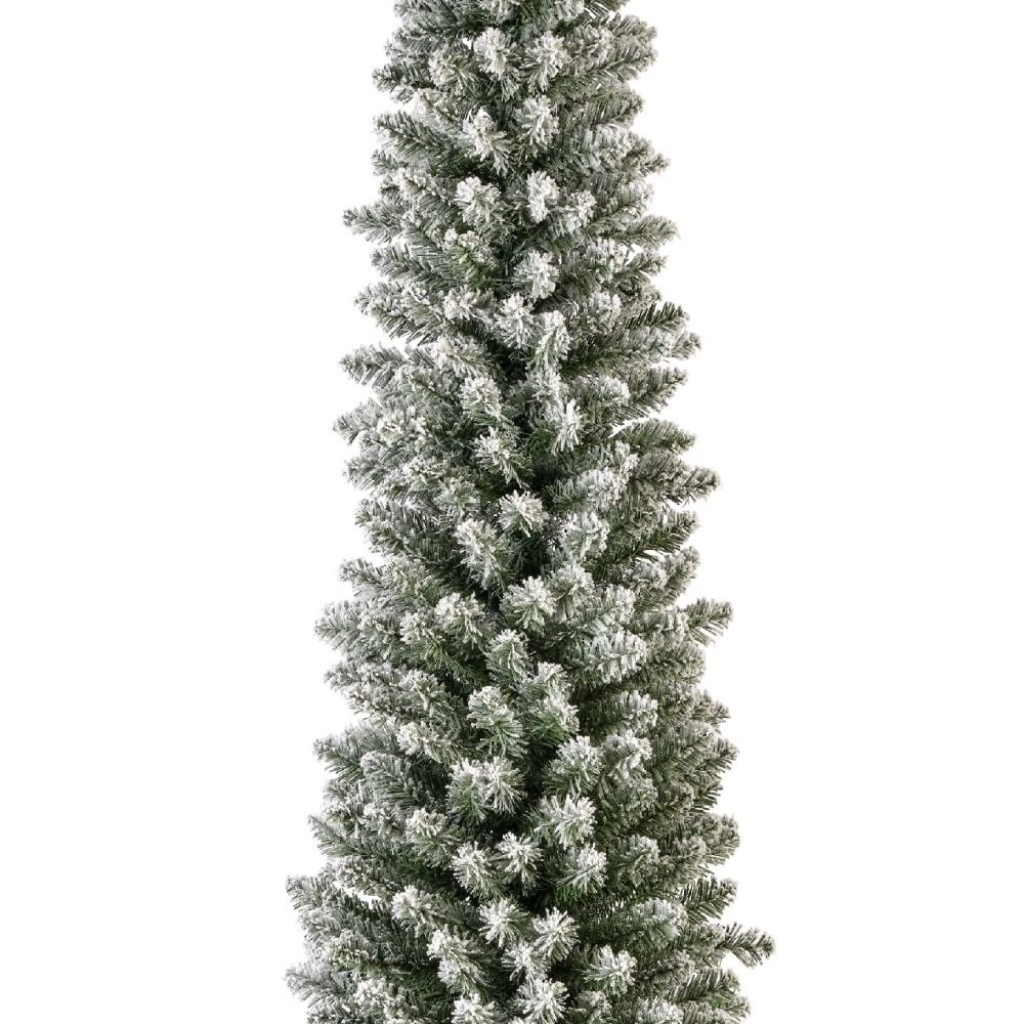 Everlands Kunstkerstboom Pencil Pine Sneeuw 240 x 70 cm