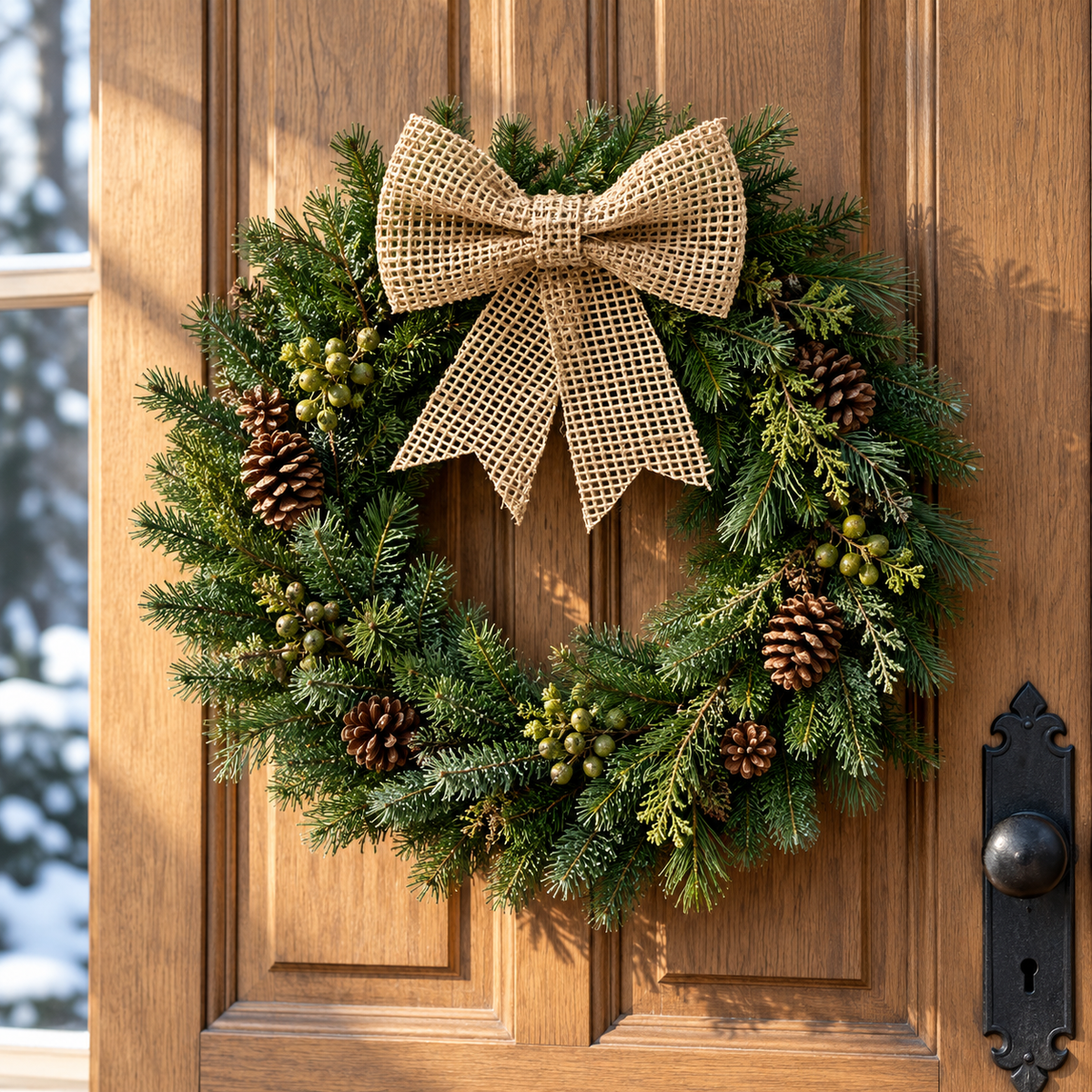 Decoris Kerststrik Naturel 20 x 24 cm