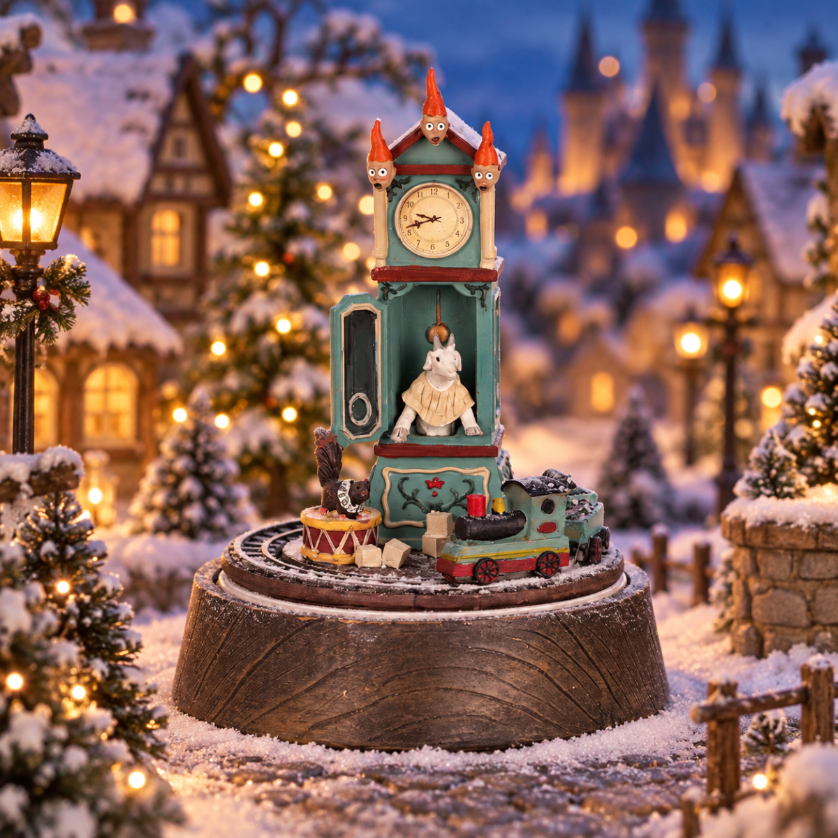 Efteling Kerstdorphuisje Zeven Geitjes 15 x 18 cm