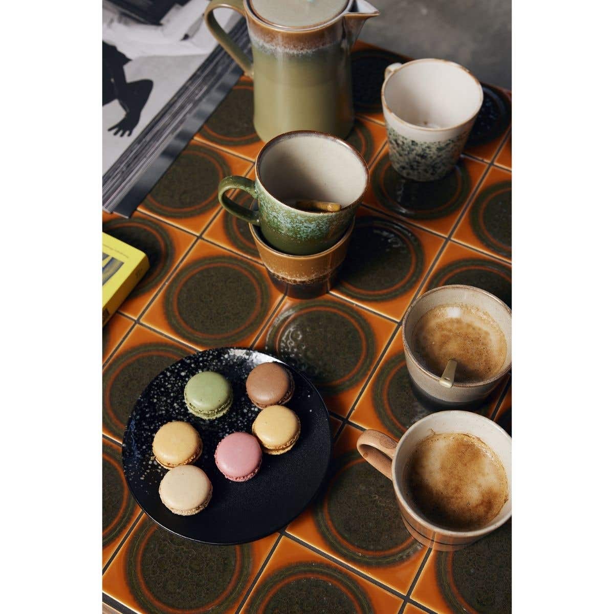HKliving Desertbord 70's Ceramics Stars 2 stuks 17.5 cm