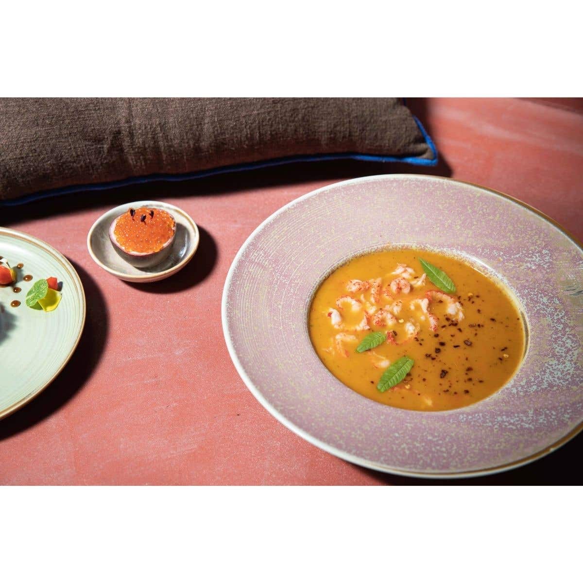 HKliving Pastabord Chef Ceramics Rustic Pink 28 cm